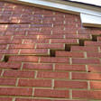 stair step cracking on a foundation wall in New York City