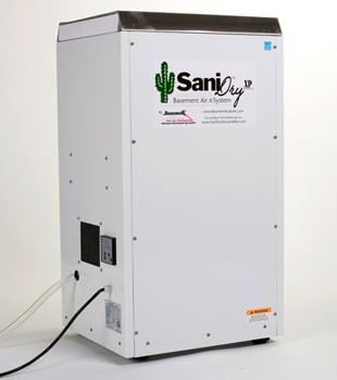 A Energy Efficient basement dehumidifier installed in a finished basement in South Richmond Hills