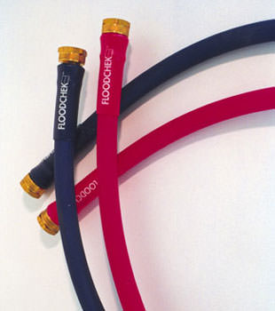 Photo of our FloodCheck washer hoses, available in Rosedale