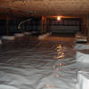 A very large, sealed, and waterproofed crawl space in Staten Island.