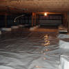 A very large, sealed, and waterproofed crawl space in Staten Island.