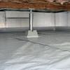 a sealed, encapsulated crawl space with structural repairs present in Woodside.