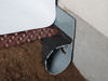 French Drain or Drain Tile system installed in a New York crawl space
