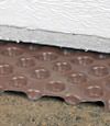crawl space insulation installed in Ridgewood over our extra large drainage matting