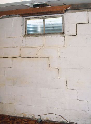severe bowing and buckling of foundation walls in Elmhurst
