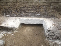 Preparing the foundation footing for a home foundation repair in Forest Hills