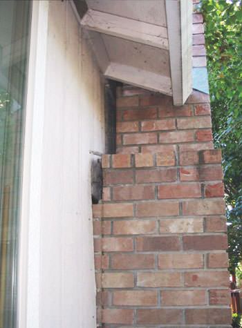 sinking, leaning chimneys that are in danger of collapse in Saint Albans