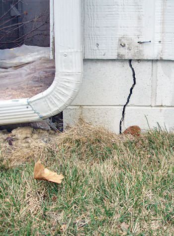 foundation wall cracks due to street creep in Maspeth