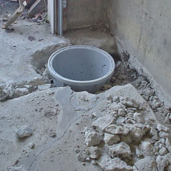 Placing a sump pit in a Far Rockaway home