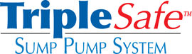 Sump pump system logo for our TripleSafe™, available in areas like Howard Beach