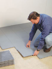 Installing a Waterproof Basement Sub Floor in Colerain