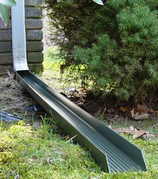 Gutter downspout extension installed in Sunnyside