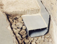 perimeter drainage system installed