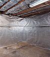 An energy efficient radiant heat and vapor barrier for a Sunnyside basement finishing project